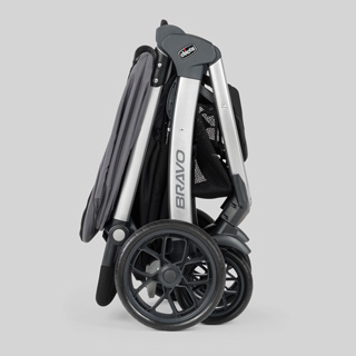 stroller folds down to a compact size